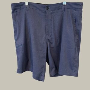 Hawke & Co Outfitter Mens 36 Blue Heather Hybrid Performance Stretch Golf Shorts